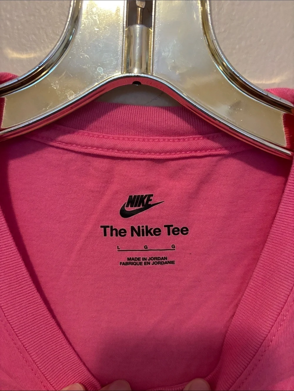 Nike Men’s Hot Pink Swoosh Crew T-Shirt
